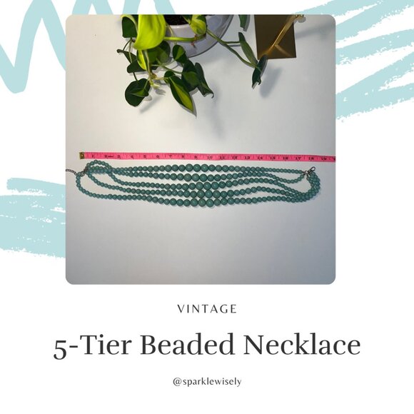 5-Tier Beaded Necklace - Picture 5 of 7